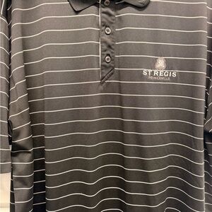 ST. Regis - Black Striped Men's Polo Shirt